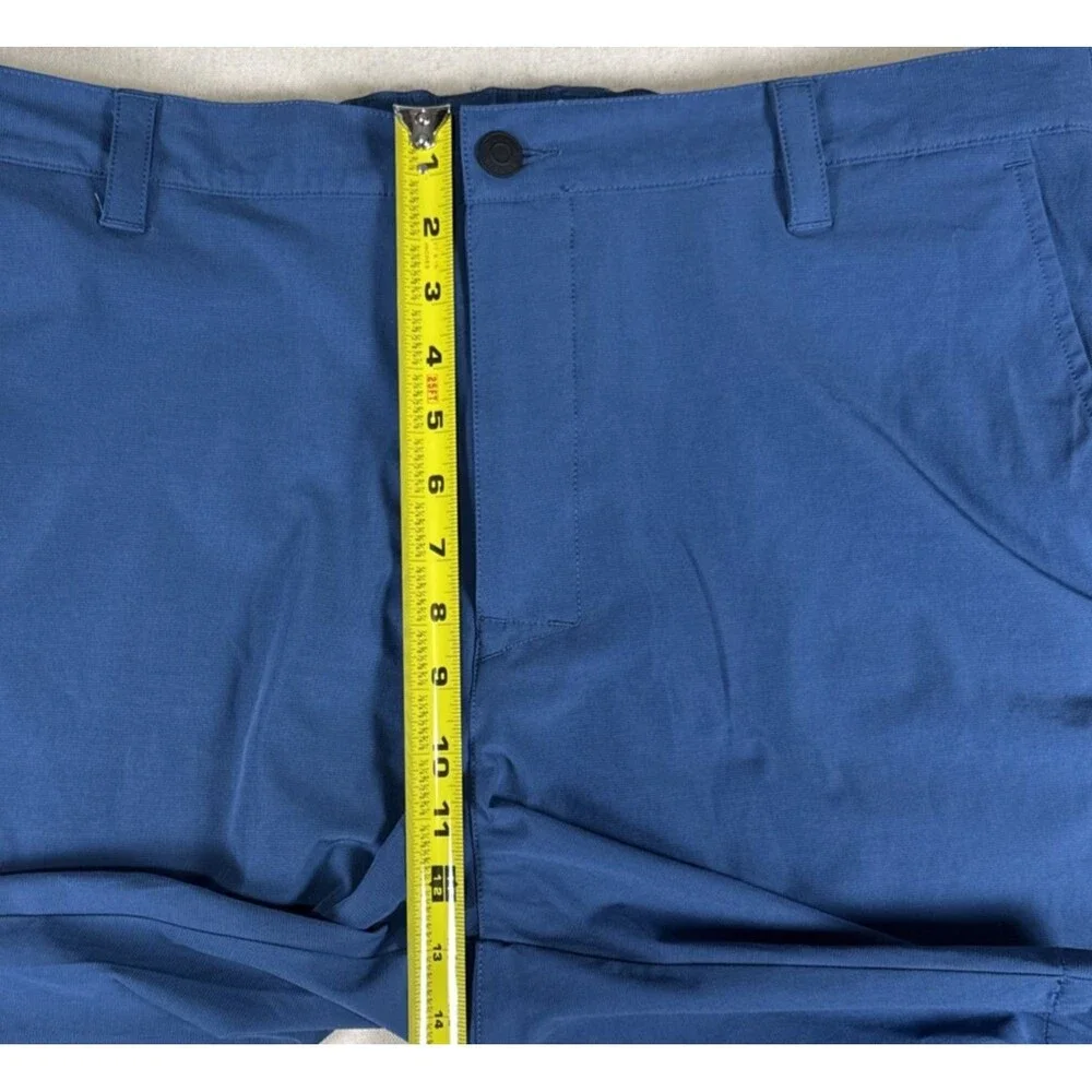 Banana Republic Mens Core Temp Shorts 38 Blue Performance Tech Chino Golf Resort